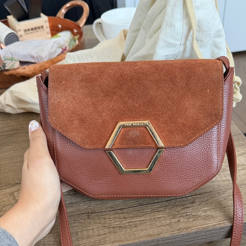 Brown Leather Crossbody Bag